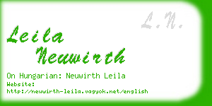 leila neuwirth business card